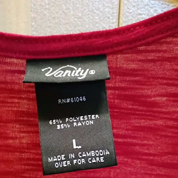 Vanity Raspberry Pink Layered Sleeveless Open-Front Tank - Picture 3 of 3